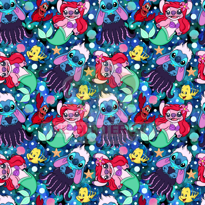 Printed Vinyl - Alien Mashup Sea 299
