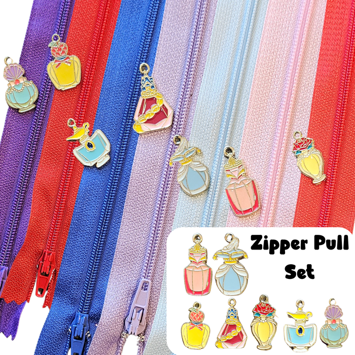 Zipper Pull Nylon Zipper Set - Princess Perfume Bottles