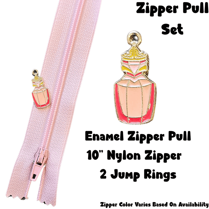 Zipper Pull Nylon Zipper Set - Princess Perfume Bottles