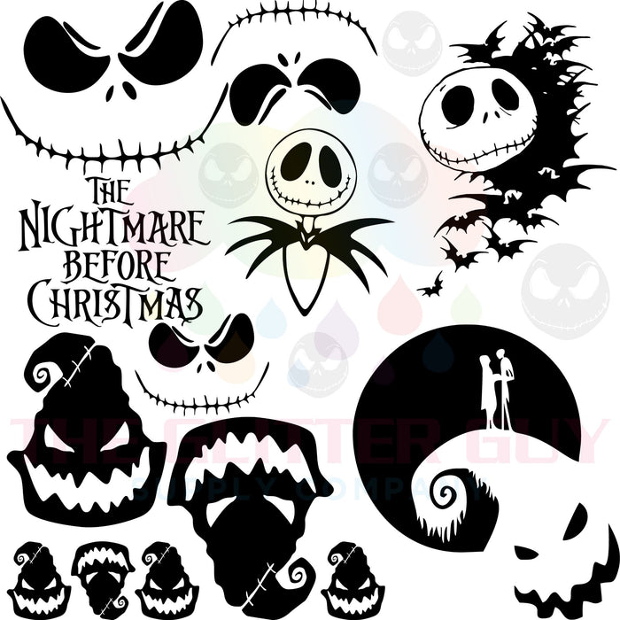 Premade Gang Sheet - B&W Nightmares