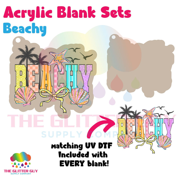 Acrylic Blank & Keychain Kit - Beachy