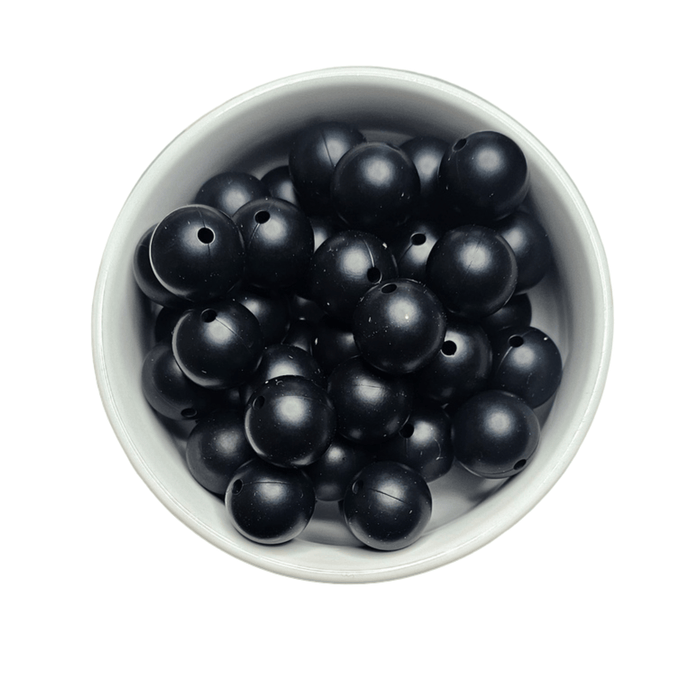 15mm Silicone Round Beads – 10 Pack