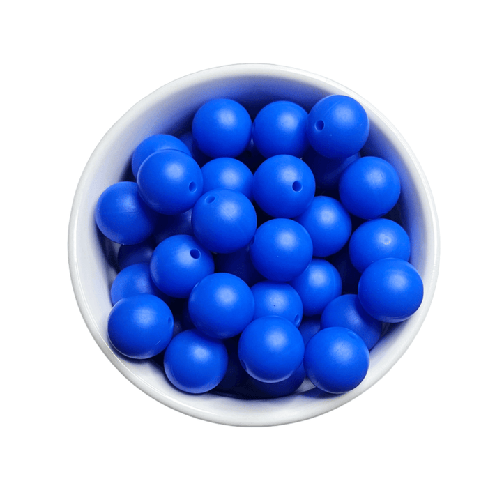 15mm Silicone Round Beads – 10 Pack