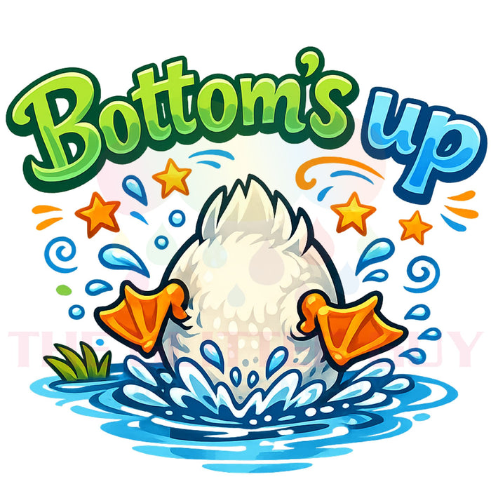 Printed Decal - Bottoms Up