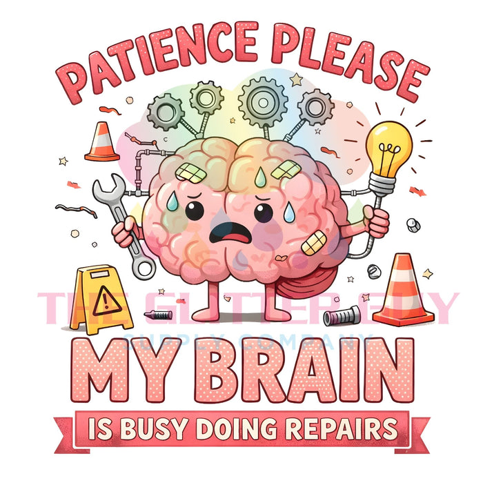 Printed Decal - Brain Doing Repairs