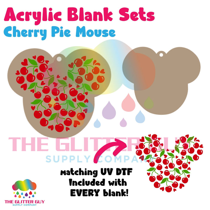 Acrylic Blank & Keychain Kit - Cherry Pie Mouse