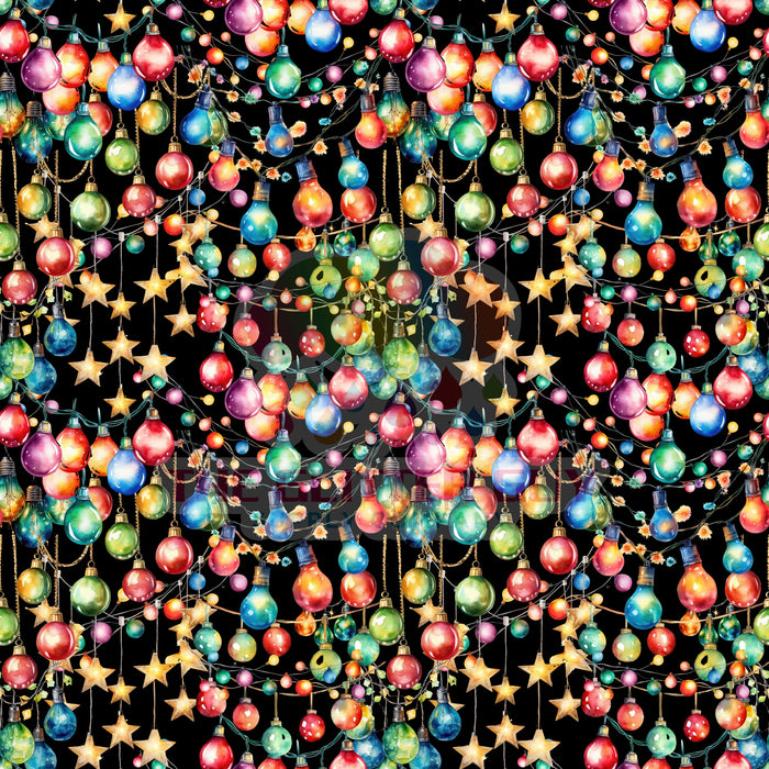 Printed Vinyl - Christmas Lights 228