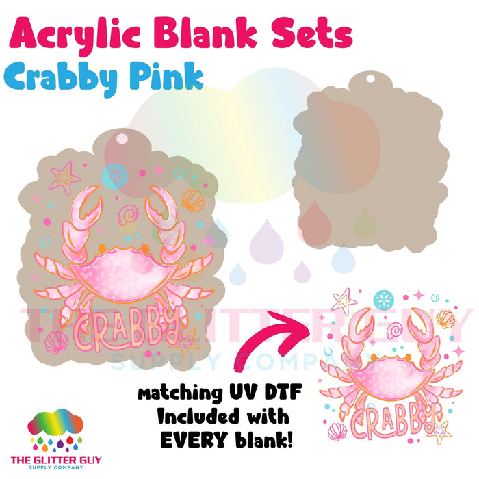 Acrylic Blank & Keychain Kit - Crabby Pink