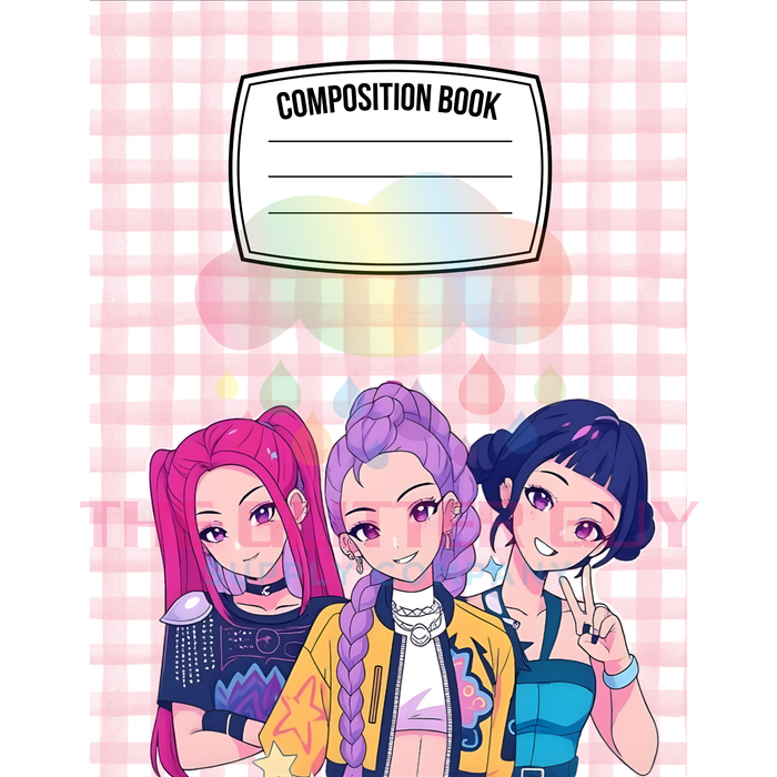 Notebook Wraps - Cute Pop Girls
