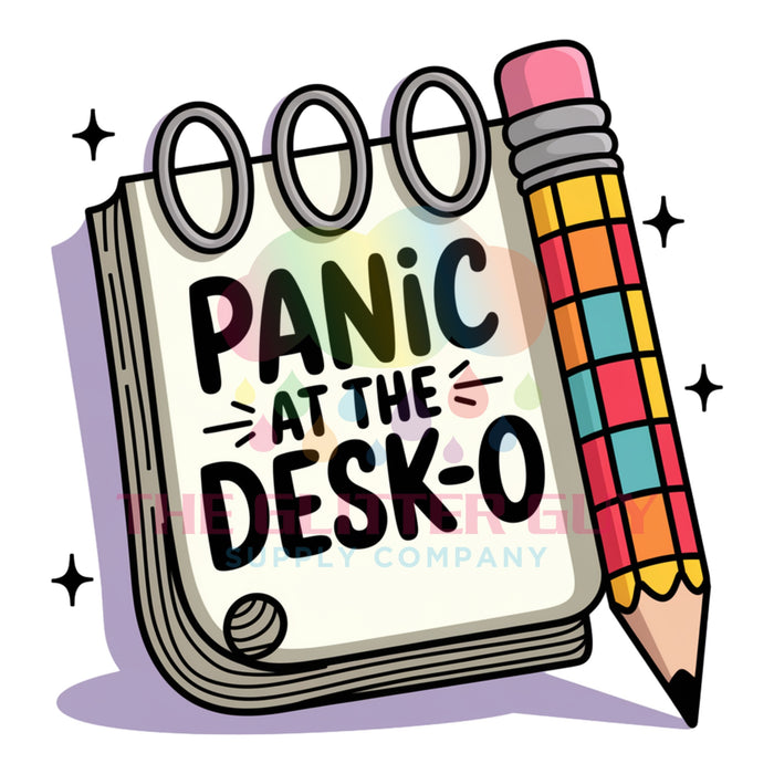 Printed Decal - Panic At The Desk-O #005