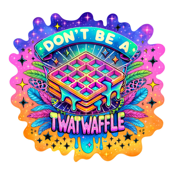 Printed Decal - Don't Be A Twatwaffle #021
