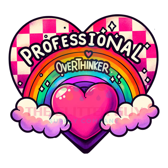 Printed Decal - Professional Overthinker #033