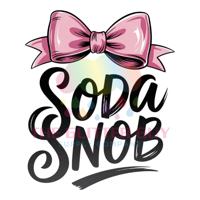Printed Decal - Soda Snob #037