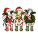 Printed Decal - Christmas Cow Trio #041