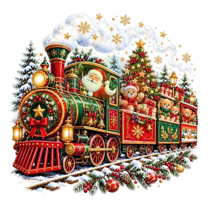 Printed Decal - Christmas Train #055