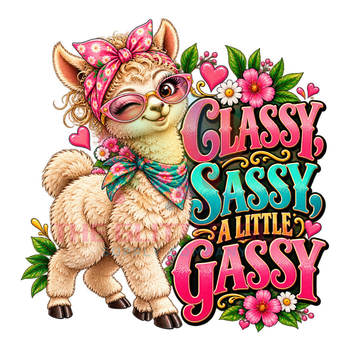 Printed Decal - Classy Sassy Gassy #058
