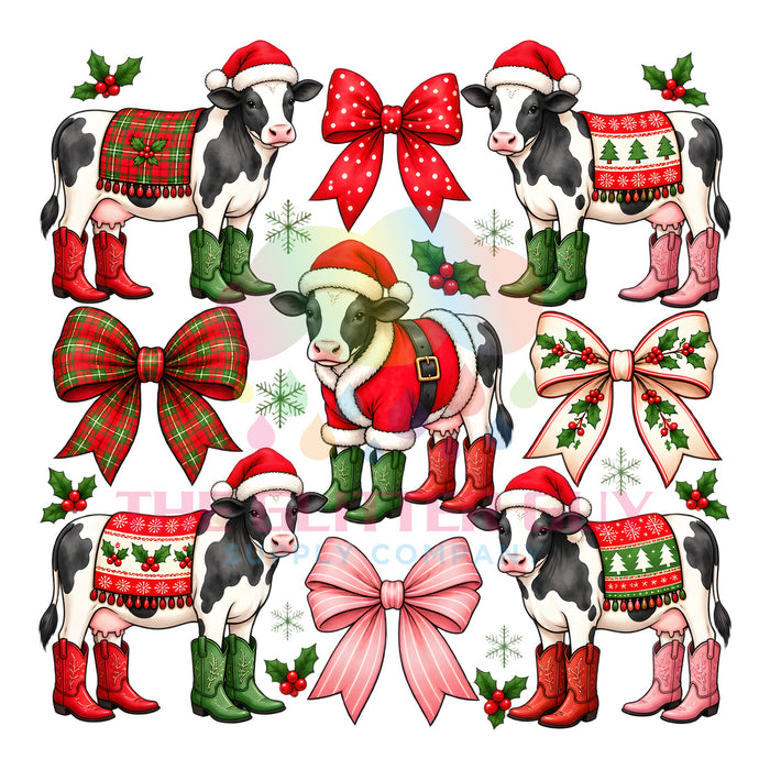Printed Decal - Cow Collage #102