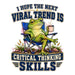 Printed Decal - Critical Thinking Frog #104