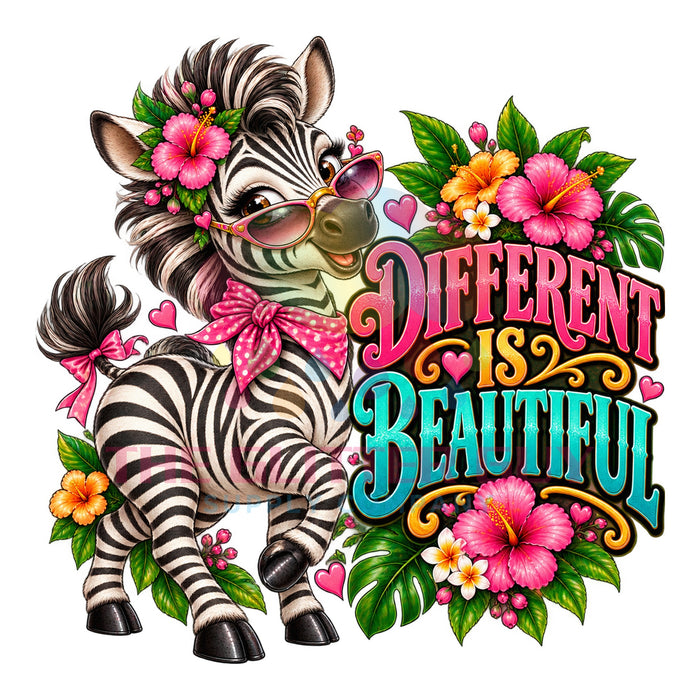 Printed Decal - Different Is Beautiful #105