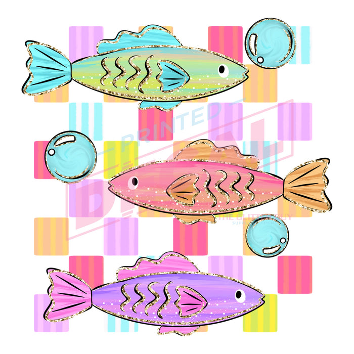 Printed Decal - Colorful Fish #254