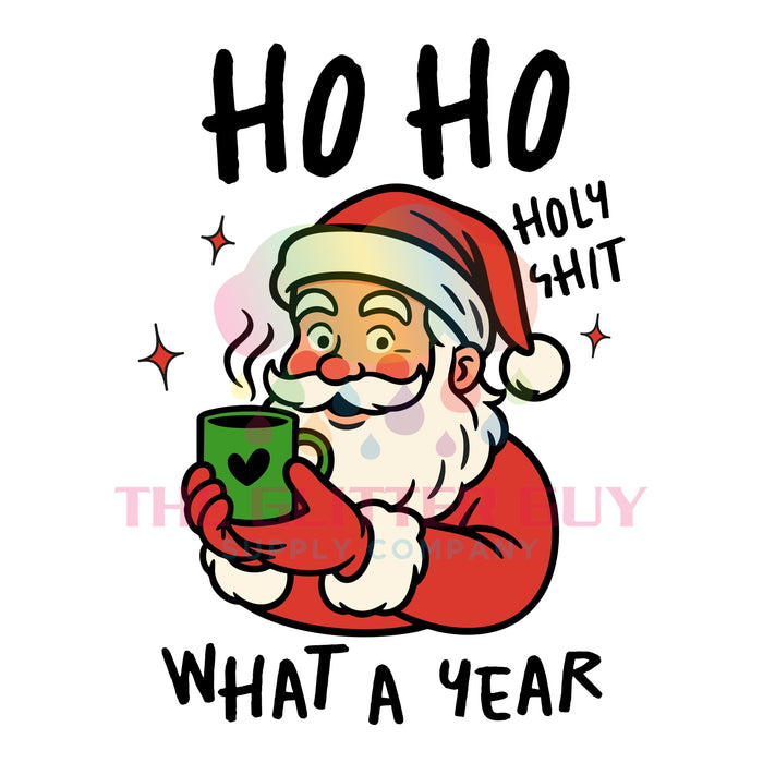 Printed Decal - Ho Ho Holyshit What A Year #255