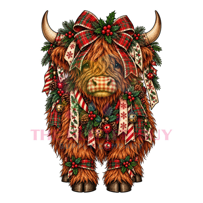 Printed Decal - Holiday Highland #260