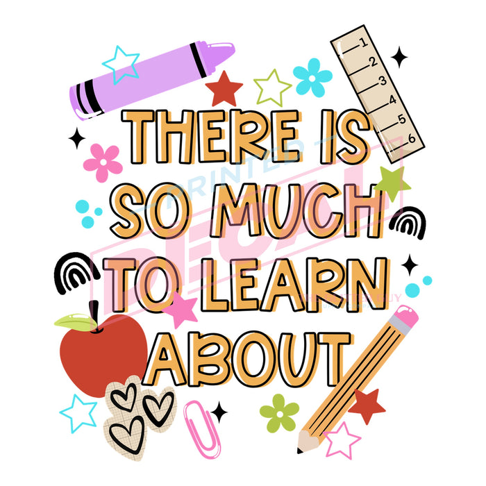 Printed Decal - So Much To Learn #315