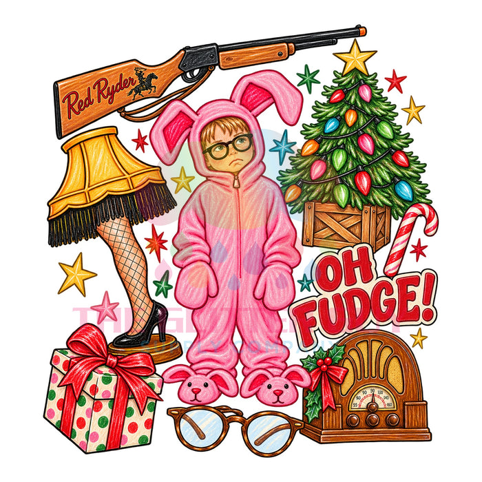 Printed Decal - Oh Fudge Preppy #394