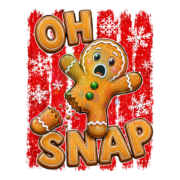 Printed Decal - Oh Snap Gingerbread #395