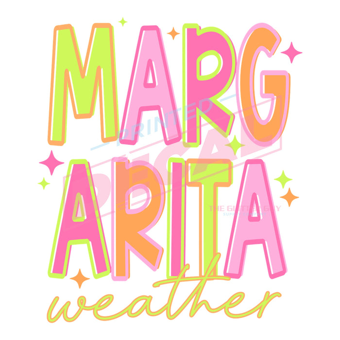 Printed Decal - Margarita Weather #410