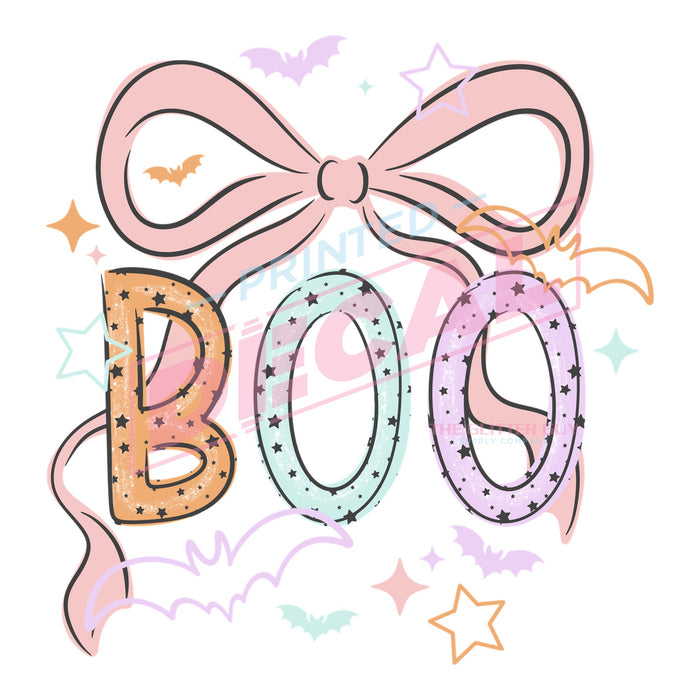 Printed Decal - Boo Pastel #411