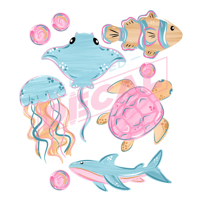Printed Decal - Ocean Life #417