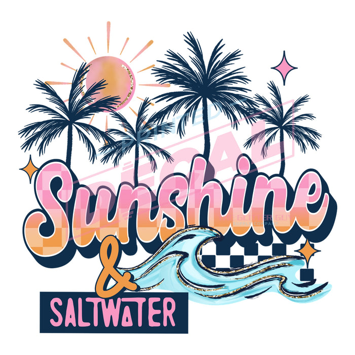 Printed Decal - Sunshine And Saltwater #427