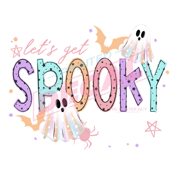 Printed Decal - Lets Get Spooky Pastel #433