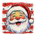 Printed Decal - Striped Santa #444
