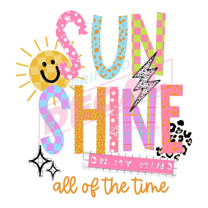 Printed Decal - Sunshine All The Time #446