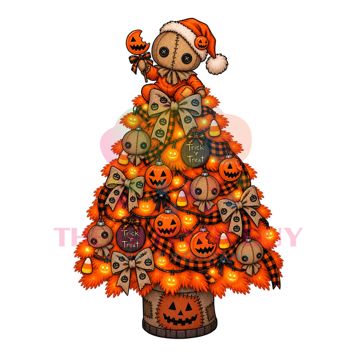 Printed Decal - Trick Or Treat Tree #460