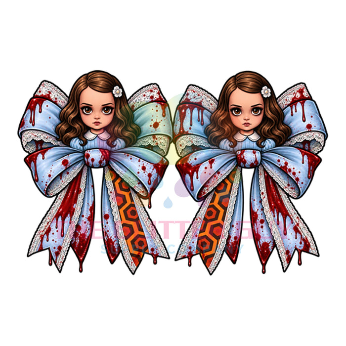Printed Decal - Twins Bows #461