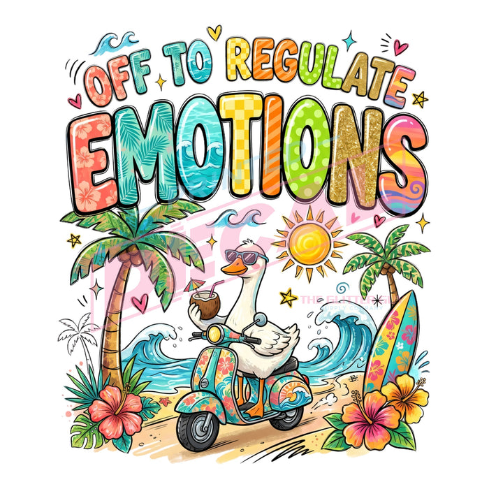 Printed Decal - Regulate Emotions #469