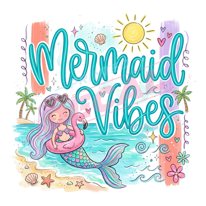 Printed Decal - Mermaid Vibes #473