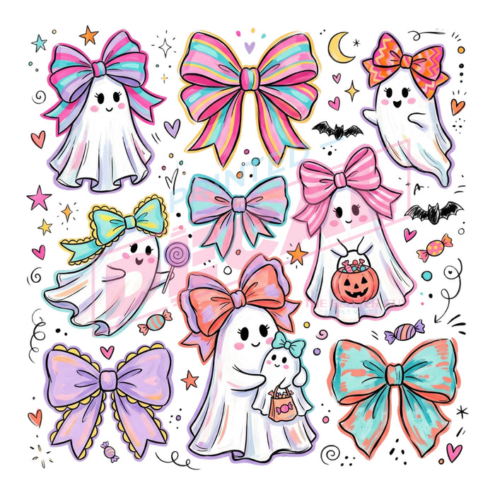 Printed Decal - Ghosts In Pastel #476