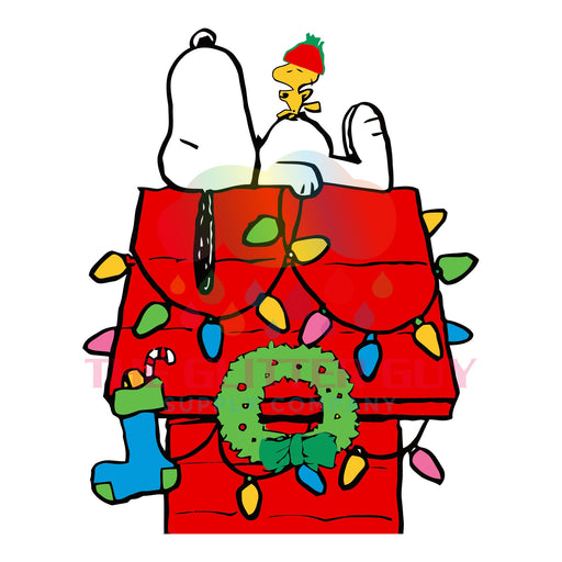 Printed Decal - Beagle Doghouse Lights #480