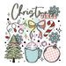Printed Decal - Christmas Vibes Doodles #484