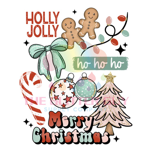 Printed Decal - Merry Christmas Collage #491