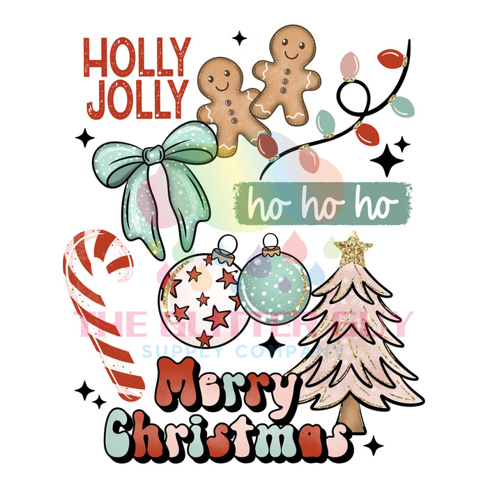 Printed Decal - Merry Christmas Collage #491