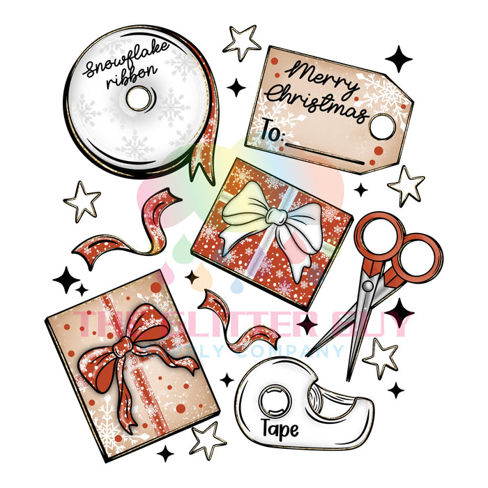 Printed Decal - Wrapping Paper Collage #494