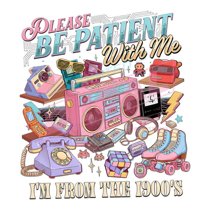 Printed Decal - Be Patient With Me #500