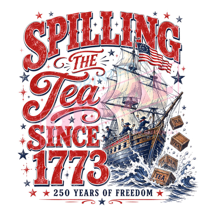 Printed Decal - Spilly Tea 1773 #512