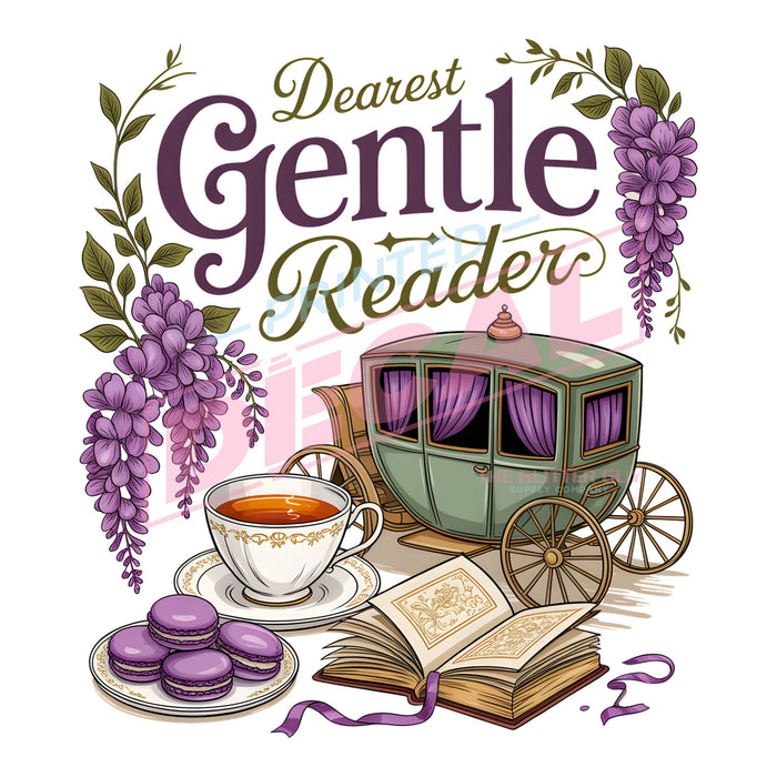 Printed Decal - Dearest Reader #530