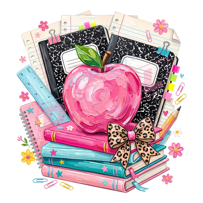 Printed Decal - Preppy Back To School Supplies #534